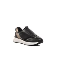 Ayakmod 7539 Siyah-Beyaz Slip-On Kadın Sneaker