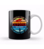 California Los Angeles Surf Crew Santa Monica Kupa Bardak Porselen