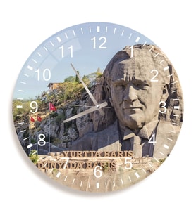 Atatürk Cam Saat - 40 cm