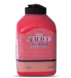 Artdeco Akrilik Boya 500 Ml Kırmızı