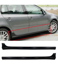 Vw Golf 6 GTI Yan Marşpiyel Seti Mat Siyah Plastik 2 Adet 2009 2010 2011 2012