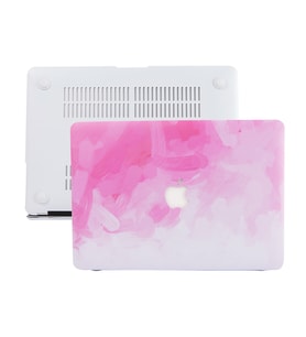 MacBook Pro Retina Kılıf 13inc HardCase A1425 A1502 2012/2015 Kılıf Paint02 (Pembe)