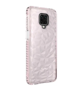 Xiaomi Redmi Note 9 Pro Kılıf Buzz Köşeleri Airbagli Prizmatik (Pembe)