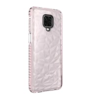 Xiaomi Redmi Note 9 Pro Kılıf Buzz Köşeleri Airbagli Prizmatik (Pembe)
