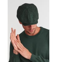 Erkek Yeşil Balıksırtı Kasket 8 Parça Peaky Blinders Şapka