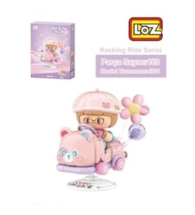 Lz-4301 Loz Pembe Ayi Sallanma Sürüşü 189 Parça Block Oyuncak