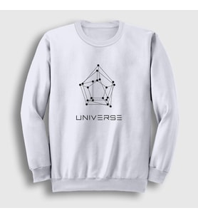 Presmono Unisex Beyaz Universe K-Pop Pentagon Sweatshirt 414531tt (Beyaz)
