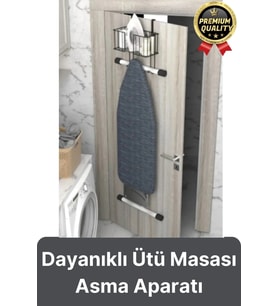 Çok Amaçlı Kapı Arkası Alan Tasarrufu Sağlayan Dayanıklı Kolay Montajlı Ütü Masası Asma Aparatı