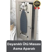 Çok Amaçlı Kapı Arkası Alan Tasarrufu Sağlayan Dayanıklı Kolay Montajlı Ütü Masası Asma Aparatı