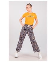 Kız Çocuk Baskılı T-Shirt İspanyol Paça Takım