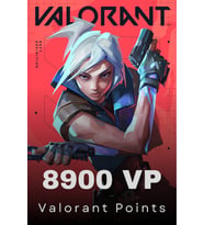 Valorant 8900 VP Valorant Points Cash