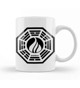 The Dharma Initiative The Flame Station Kupa Bardak Porselen