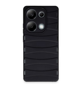 Xiaomi Redmi Note 13 Pro 4g Kılıf Bibercas Silikon Kapak - Siyah