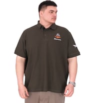 Mode XL Büyük Beden Erkek T-Shirt Pike Polo Yaka U25305 Haki