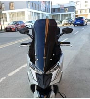 MOTOCAM Kymco Dink R 150 Ön Cam 2023-2026 Model 77cm Siyah Renkli 4mm