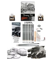 Eskiz Defteri A5 120 gr 50yp Lyra Art Design Dereceli Karakalem Eskiz profesyonel Çizim Seti