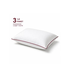 Cloud Support Biyeli Yastık 3'li Paket 50x70 cm 1200 gr Boncuk Silikon Elya