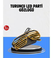 Kutlamalara Renk Katan Led Işıklı Parti Gözlüğü