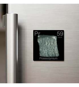 Praseodymium (Praseodimyum) Elementi – Buzdolap Magneti – 9x9 cm
