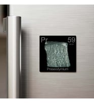 Praseodymium (Praseodimyum) Elementi – Buzdolap Magneti – 9x9 cm