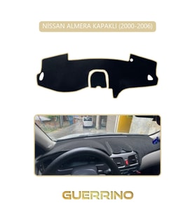 NİSSAN ALMERA KAPAKLI 2000-2006TORPİDO KORUMA HALISI BEJ KENAR