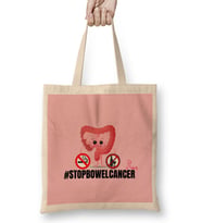 Bowel Cancer Awareness Da Bowel Cancer Awareness Month Bez Çanta Uzun Saplı