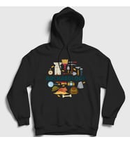 Presmono Unisex Beyaz Archeology Hediye Arkeolog Arkeoloji Kapüşonlu Sweatshirt 541523tt (Siyah)