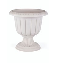 Nergis Ayaklı Saksı 35cm Kırık Beyaz (Renksiz)