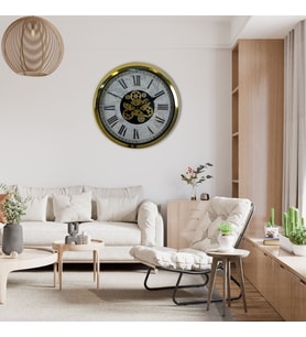 River World Duvar Saati Çarklı 60 cm Atlas Royal Gold