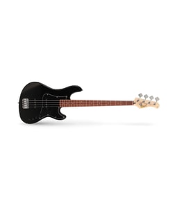 Cort GB34JJBK 4 Telli Bas Gitar - Siyah (Başlangıç/Orta Seviye)  Çift Single Coil (JJ) Manyetik Konfigürasyonu, Vintage Köprü ve Ergonomik Çalım Hissiyatı