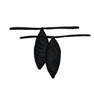 ASM1210 Kadın 2 li  Siyah Mıcro Mini Damla Kıskırtıcı String