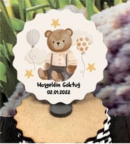 Ahşap Magnet - Doğum Günü-Bebek- Yeni Doğan- Sünnet-1