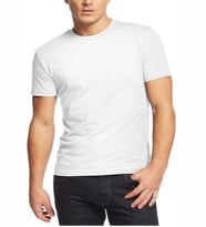 O-Yaka Basic Erkek Tişört (Beyaz)