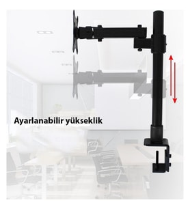 yenilzd LCD Monıtör Tıutucu LED TV Full Hareketli Ayarlanabilir Çelik