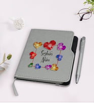 BK Gift Kişiye Özel İsimli Gri Termo Deri Defter Kalem Seti-12