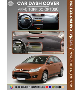 CITROEN C4 (2004-2009) Torpido Örtüsü Ön Göğüs Torpido Koruma Tam Uyum Çatlamayı Önler Kolay Montaj