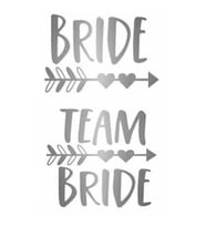 DÖVME TEAM BRIDE OKLU KALPLİ VARAKLI GÜMÜŞ PK:12-