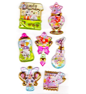 Sticker Kabartmalı Stiker Defter, Planlayıcı Etiket (sulu-909)-14x8 cm - Sulu Candy Shop