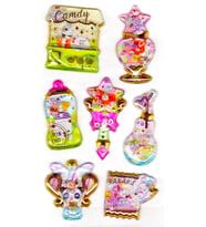 Sticker Kabartmalı Stiker Defter, Planlayıcı Etiket (sulu-909)-14x8 cm - Sulu Candy Shop