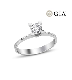 0.35 Karat D vs2 GIA Sertifikalı Tektaş Yüzük