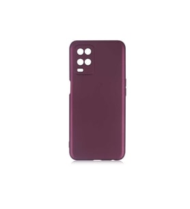 Oppo A54 4G Uyumlu Kılıf Zore Premier Silikon Kapak (Mürdüm)