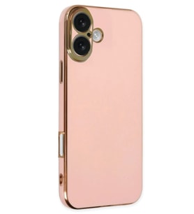 Newface Apple iPhone 16 Kılıf Volet Silikon - Pembe