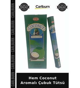 Özel Üretim Hindistan Cevizi Doğal Aromatik Ev Kokusu Rahatlatıcı Hem Coconut Aromalı Çubuk Tütsü