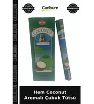 Özel Üretim Hindistan Cevizi Doğal Aromatik Ev Kokusu Rahatlatıcı Hem Coconut Aromalı Çubuk Tütsü