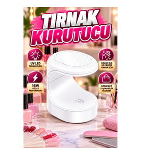 UV LED Kalıcı Oje ve Protez Tırnak Kurutucu 16W Kompakt Jel Oje Kurutma Cihazı