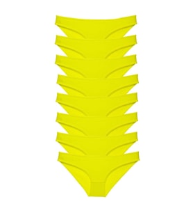 8 adet Süper Eko Set Likralı Kadın Slip Külot Sarı