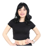Dalgalı Perçemli Orta Boy Fiber Sen Peruk / Siyah