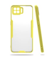 Oppo A73 Kılıf Platin Silikon - Sarı