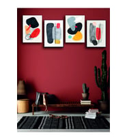 Salon Takımı Dekoratif Retro Mdf Tablo ( Çerçeve Görünümlü )