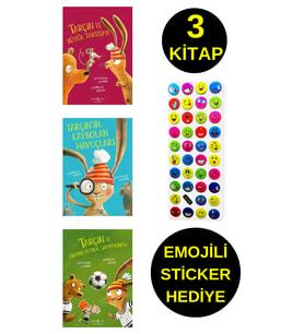 EMOJİLİ  STİCKER HEDİYE - OKUL ÖNCESİ RESİMLİ KİTAPLAR - BÜYÜK TARTIŞMA - KAYBOLAN HAVUÇLAR - FUTBOL